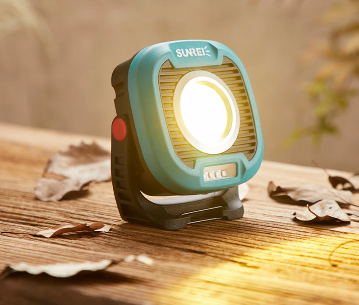 SUNREI C1500 Rechargeable Work Light | 1500 Lumens Portable COB LED Floodlight